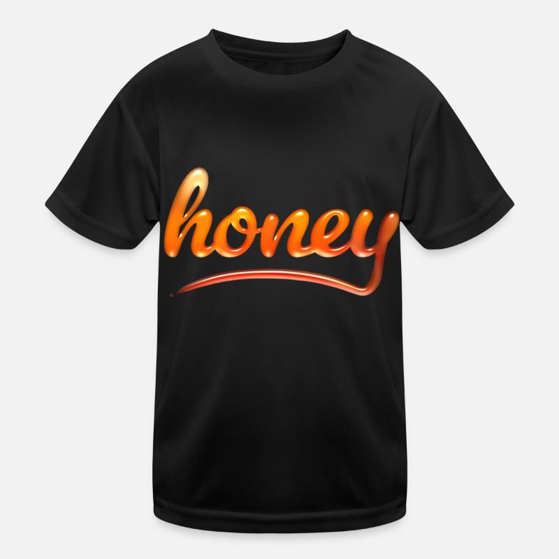 Honey Text Art Kids Functional T-Shirt