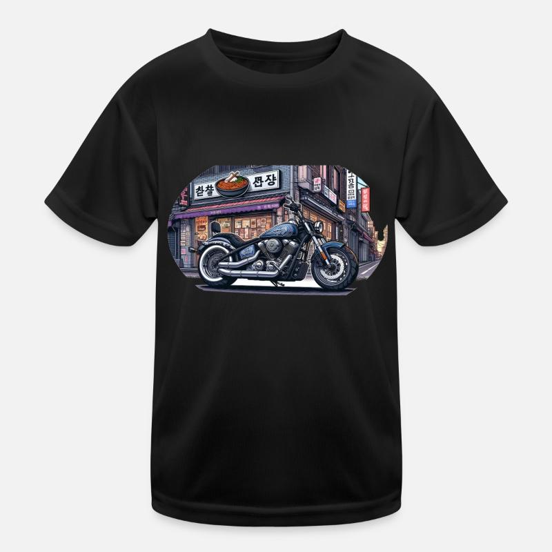 鉄鬼 Tekki Chopper Kinder Funktions-T-Shirt