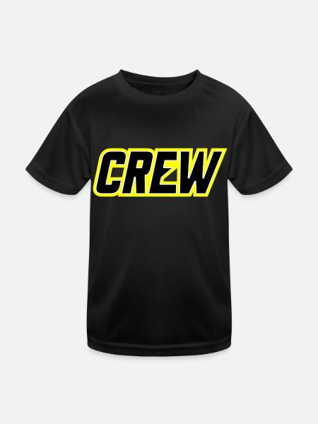 Crew - Kids Functional T-Shirt - black - Front