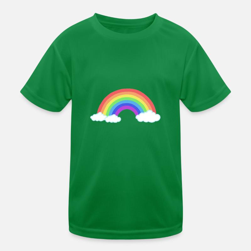 Regenbogen Kinder Funktions-T-Shirt