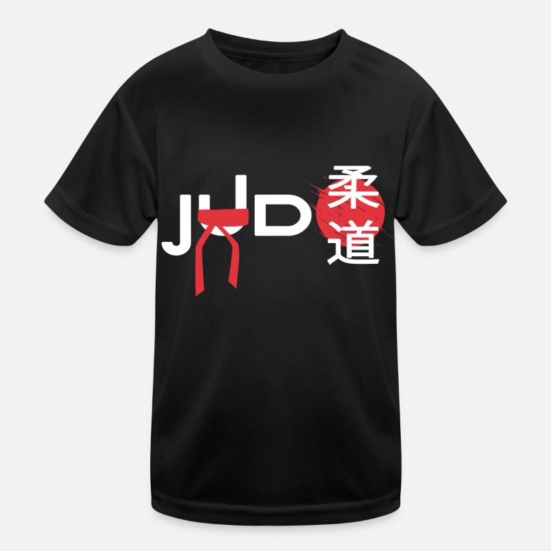 judo hajime judoka schwarzer gürtel Kinder Funktions-T-Shirt