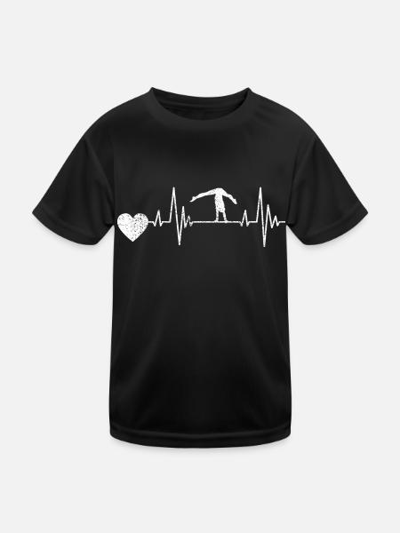 Gymnastique Plancher Gymnastique Turner Gymnastics Club Gymnastique - T-shirt sport Enfant - noir - Devant