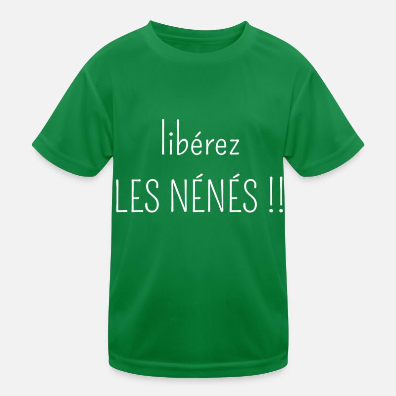 libérez les nénés T-shirt sport Enfant