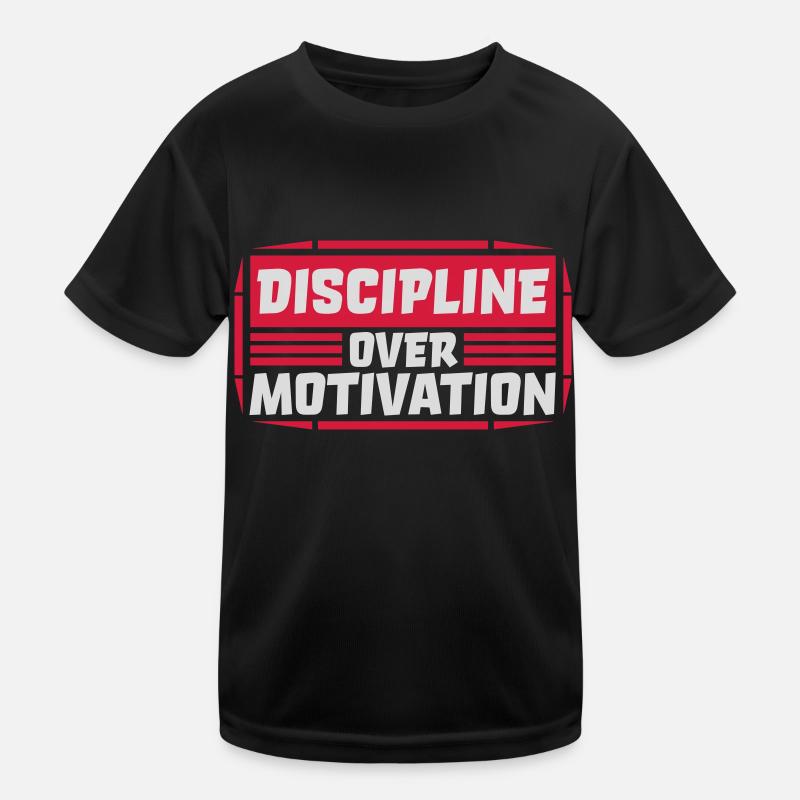discipline over motivation quote Kids Functional T-Shirt