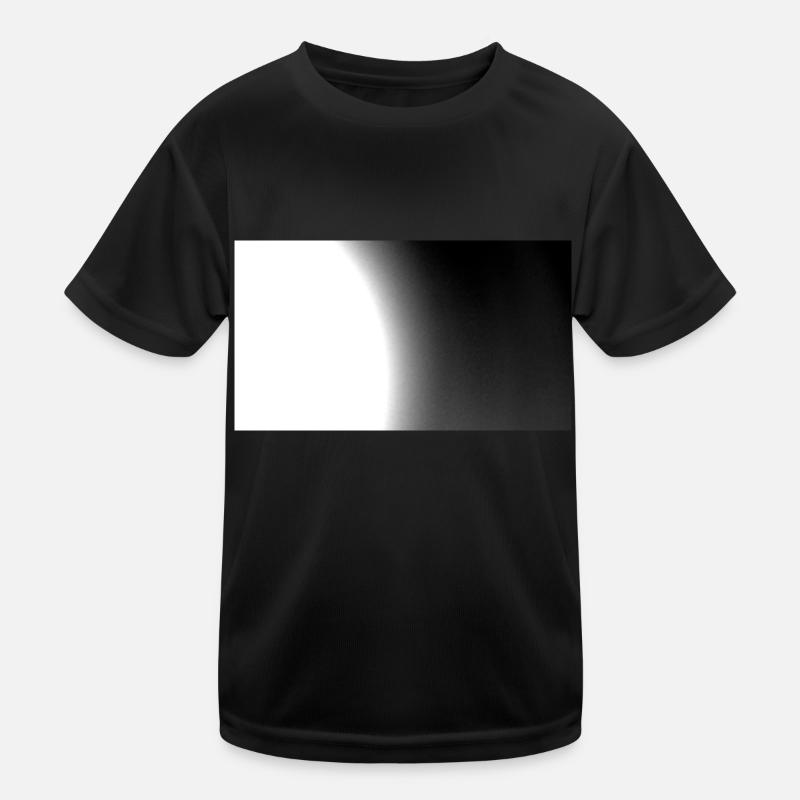 Moon Black & White 114 - Kinder Funktions-T-Shirt - Schwarz
