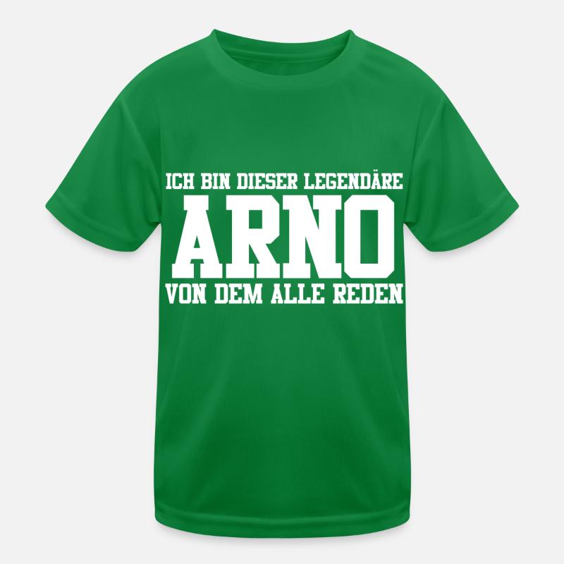 Arno Name Design Kinder Funktions-T-Shirt
