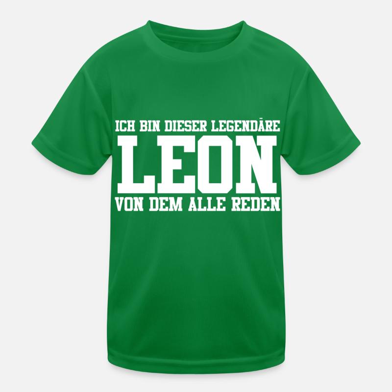 Leon Name Design Kinder Funktions-T-Shirt