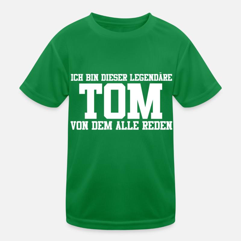 Tom Name Design Kinder Funktions-T-Shirt
