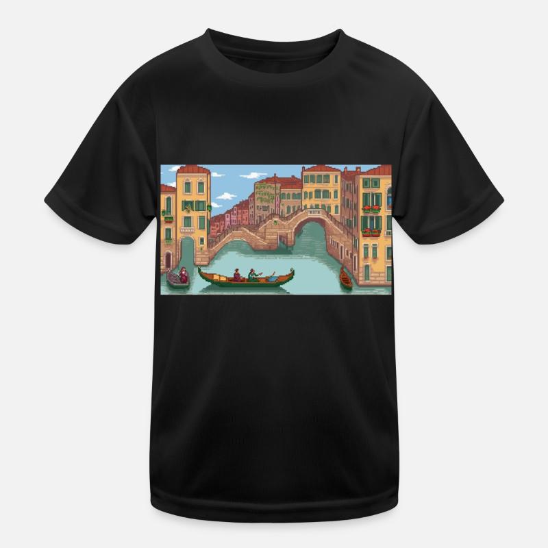 Venise, Italie - Pixel Art T-shirt sport Enfant