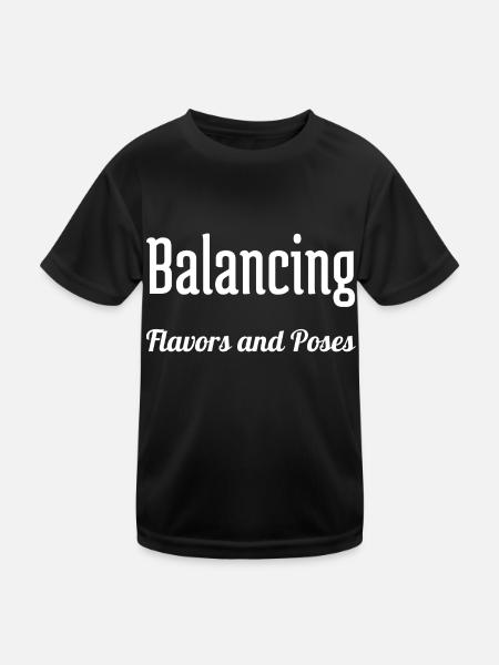 delicious eats food experiences gourmet cuisine - Kinder Funktions-T-Shirt - Schwarz - Vorne