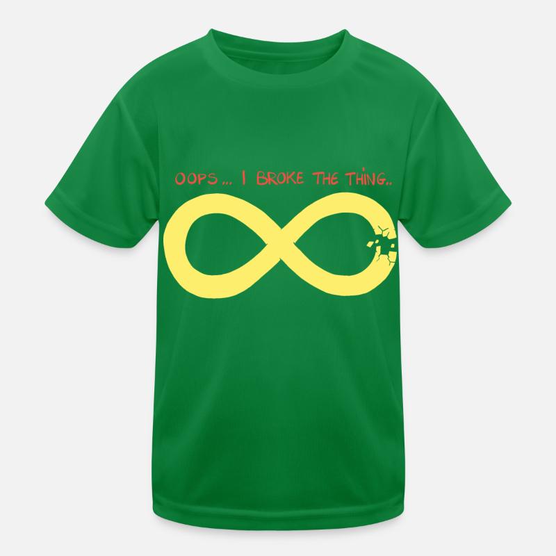 Infinity hat ein Problem. Kinder Funktions-T-Shirt