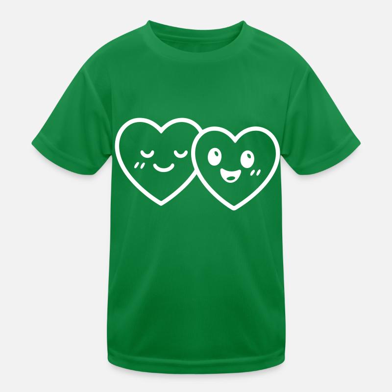 Herzen Paar Liebe Kinder Funktions-T-Shirt