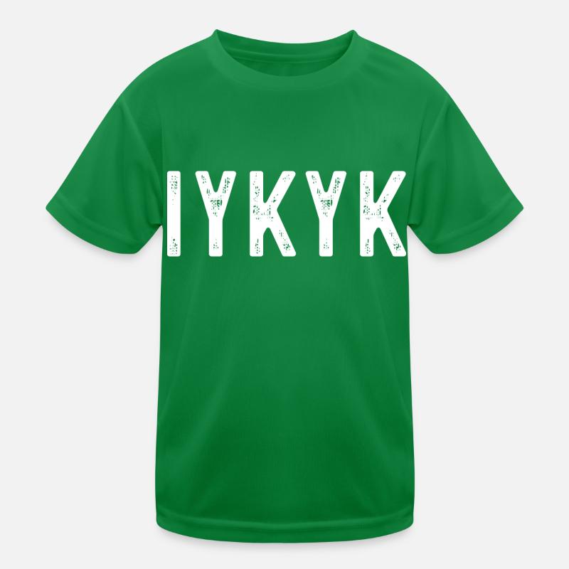 IYKYK Bold Minimalist Expression Kids Functional T-Shirt