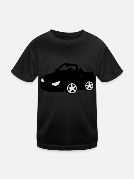 Sportscar - Kids Functional T-Shirt - black - Front