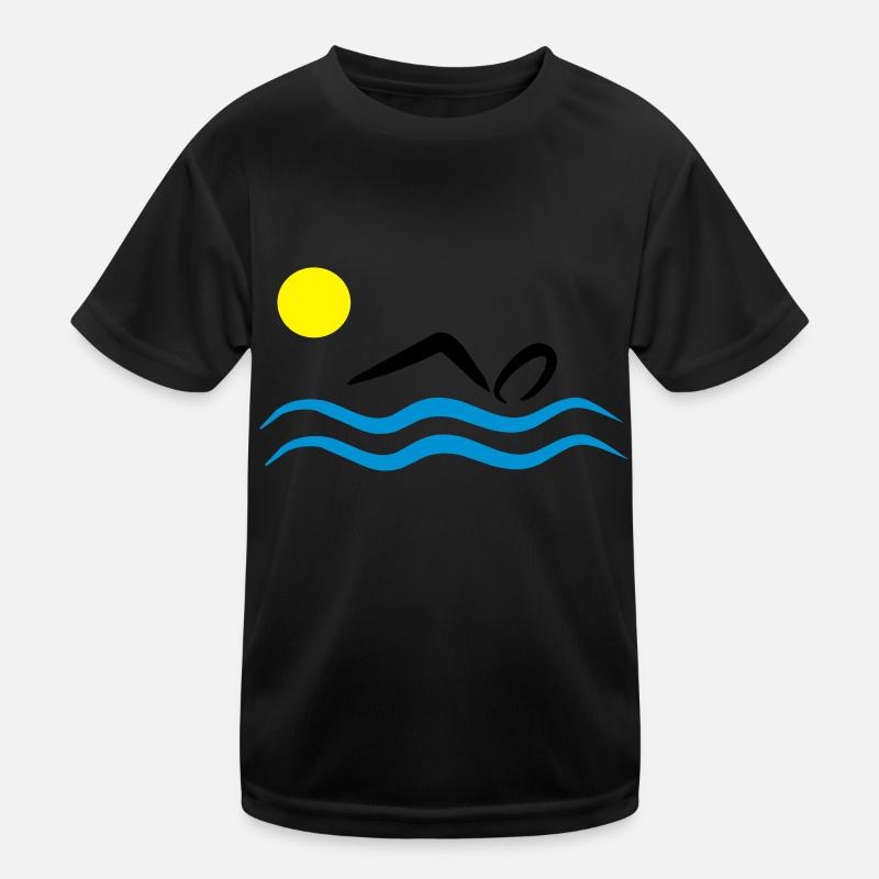 open water swimming Kids Functional T-Shirt