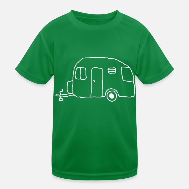 Caravan drawing Kids Functional T-Shirt