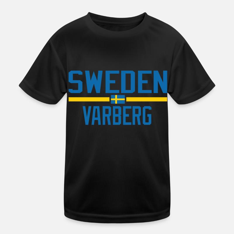 Schweden Varberg Kinder Funktions-T-Shirt