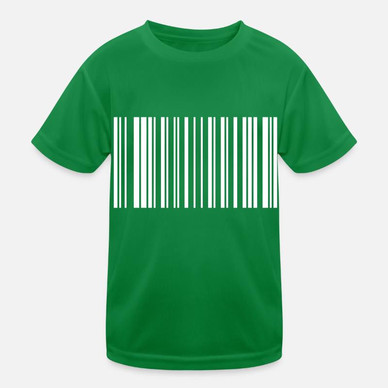 Peace Barcode Friedenszeichen Strichcode Symbol Kids Functional T-Shirt