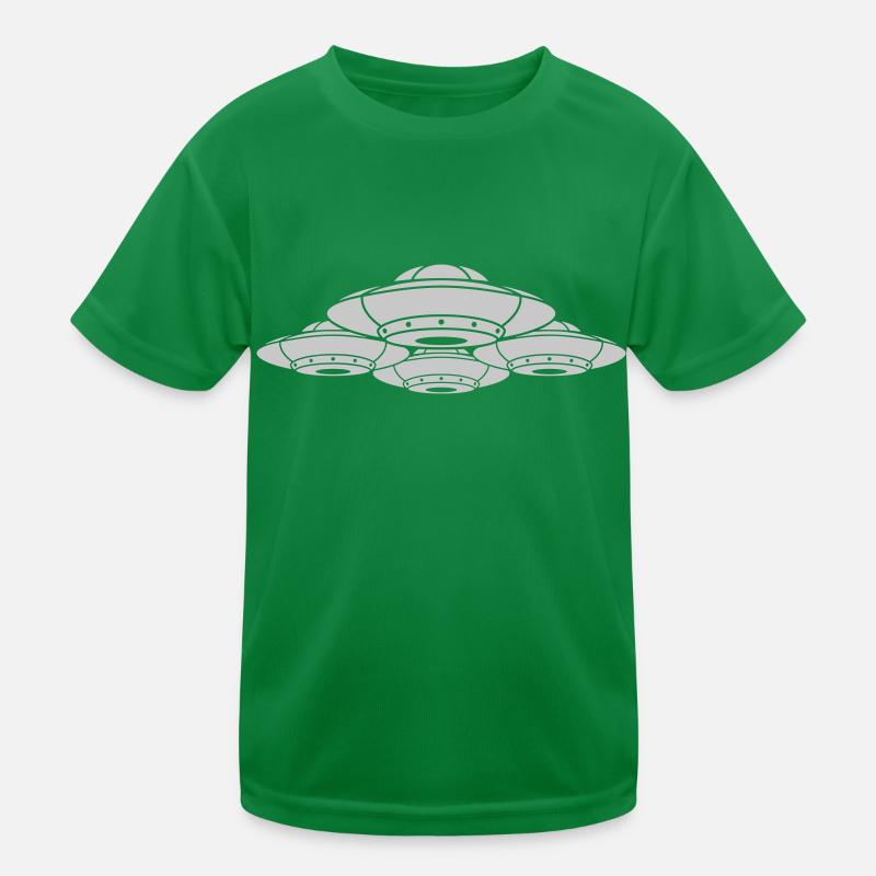 Group Squadron many UFOs Kids Functional T-Shirt
