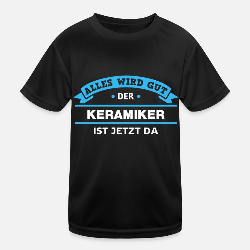 Keramiker Design für stolze Handwerker Kinder Funktions-T-Shirt