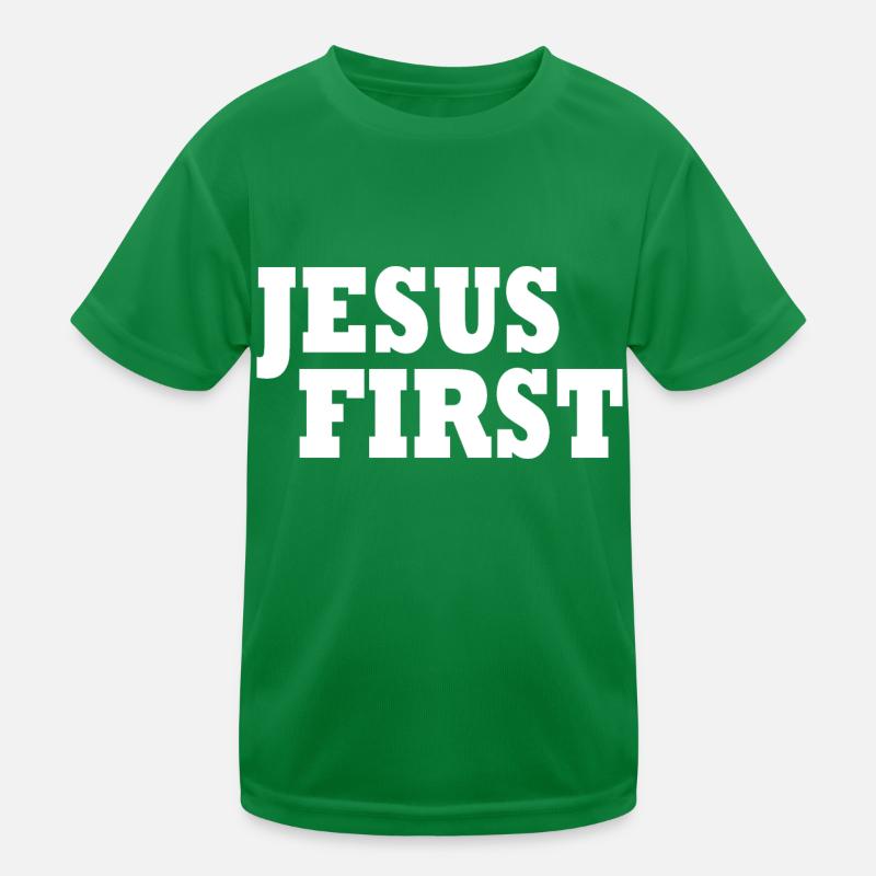 Jesus first Kids Functional T-Shirt