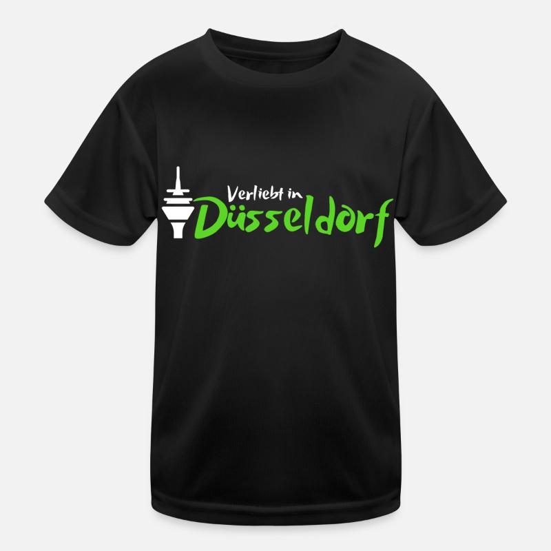Verliebt in Düsseldorf | Düsseldorf Mitbringsel Kinder Funktions-T-Shirt