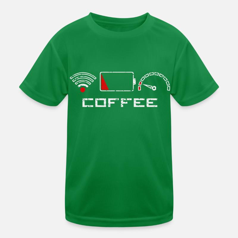 Coffee Kinder Funktions-T-Shirt