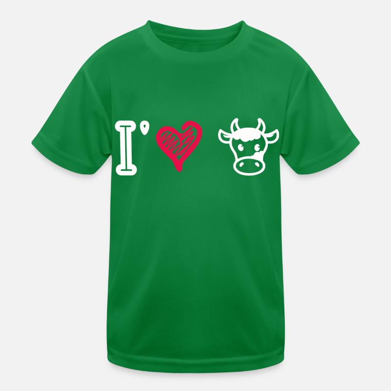 J’aime les vaches T-shirt sport Enfant