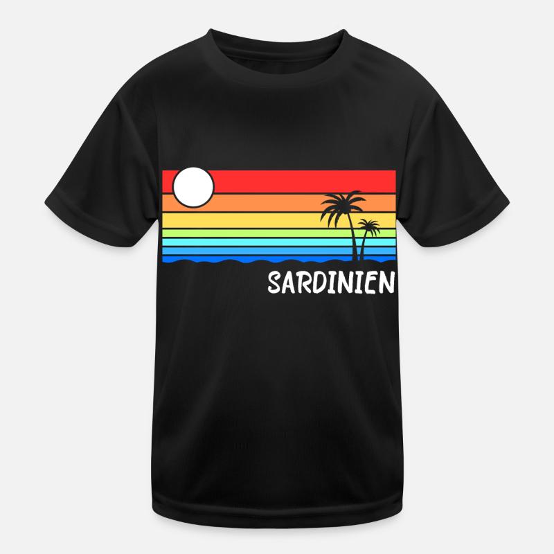 Sardaigne Île Sardegna Italie Idée de vacances T-shirt sport Enfant