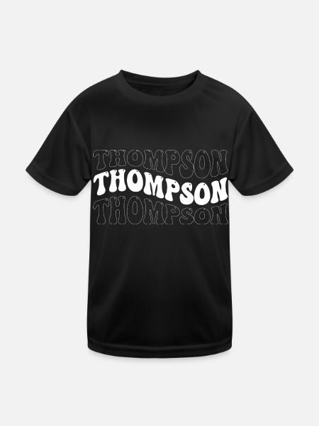 Lustig Thompson Groovy 4 Männer Frauen Cool Thopson - Kinder Funktions-T-Shirt - Schwarz - Vorne