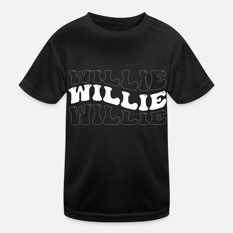 Funny Willie Groovy 4 Men Women Cool Willie Tie Kids Functional T-Shirt