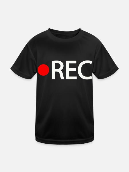 Rec - Kids Functional T-Shirt - black - Front