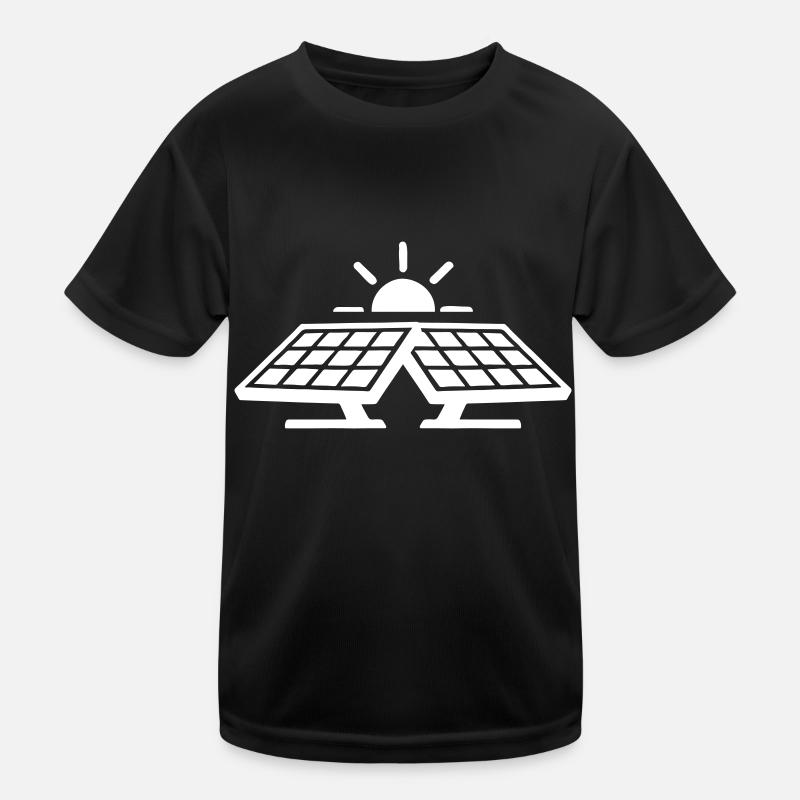 Solar Strom PV Anlage Kinder Funktions-T-Shirt