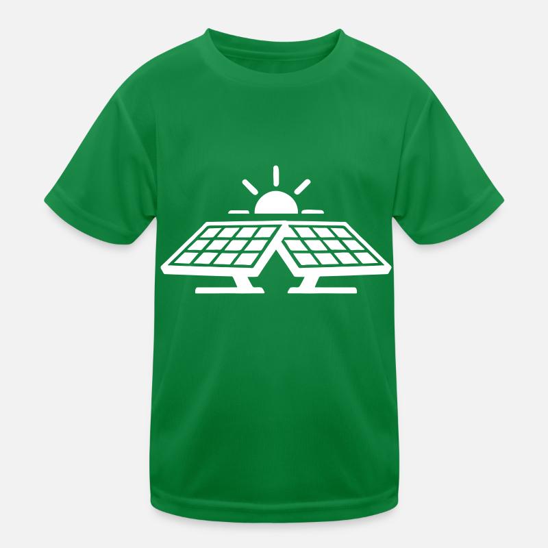 Solar Strom PV Anlage Kinder Funktions-T-Shirt
