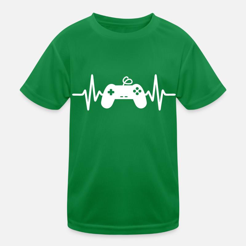 Gaming heartbeat Kids Functional T-Shirt