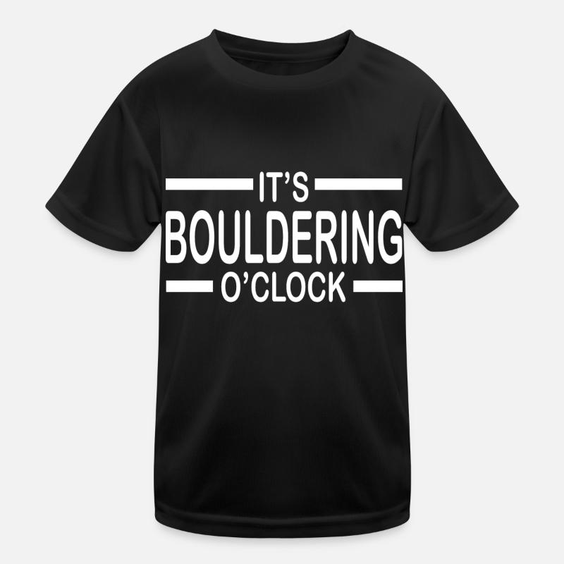 Bouldern Klettern Climbing Kinder Funktions-T-Shirt