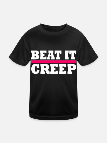 Beat it creep - Kids Functional T-Shirt - black - Front