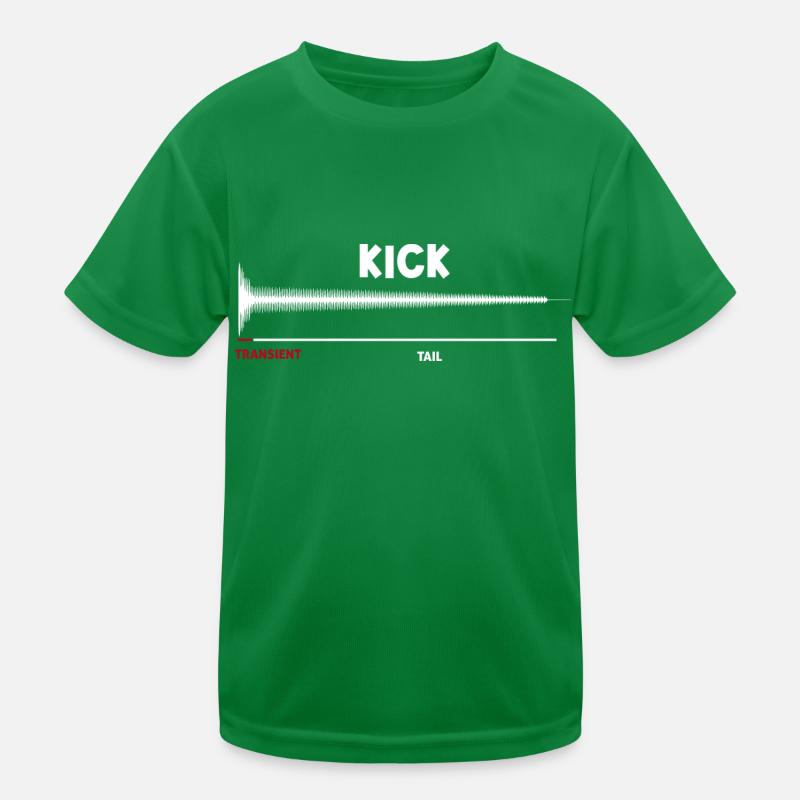 Synthesizer Kick Drum Synth DAW Transient Tail Kids Functional T-Shirt