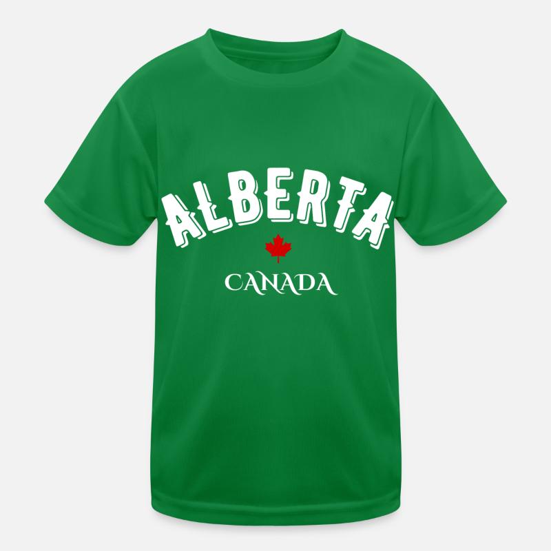 Alberta Kanada Kinder Funktions-T-Shirt