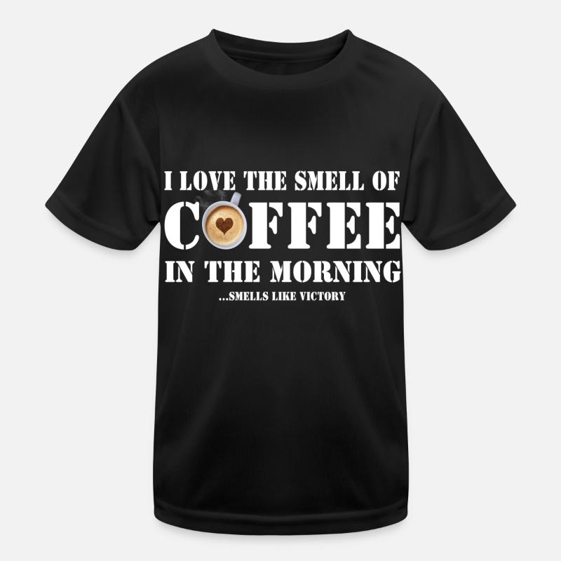 J’aime l’odeur du café T-shirt sport Enfant