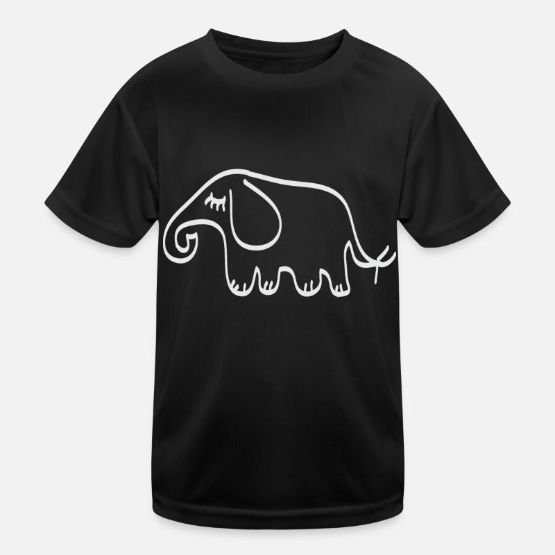 Weißer Elefant Kinder Funktions-T-Shirt