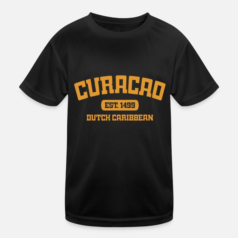 Curacao - Est 1499 - Dutch Caribbean - Karibik Kinder Funktions-T-Shirt