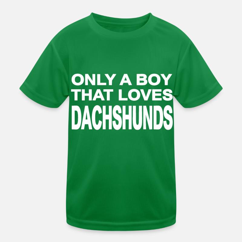 Dackel Kinder Funktions-T-Shirt