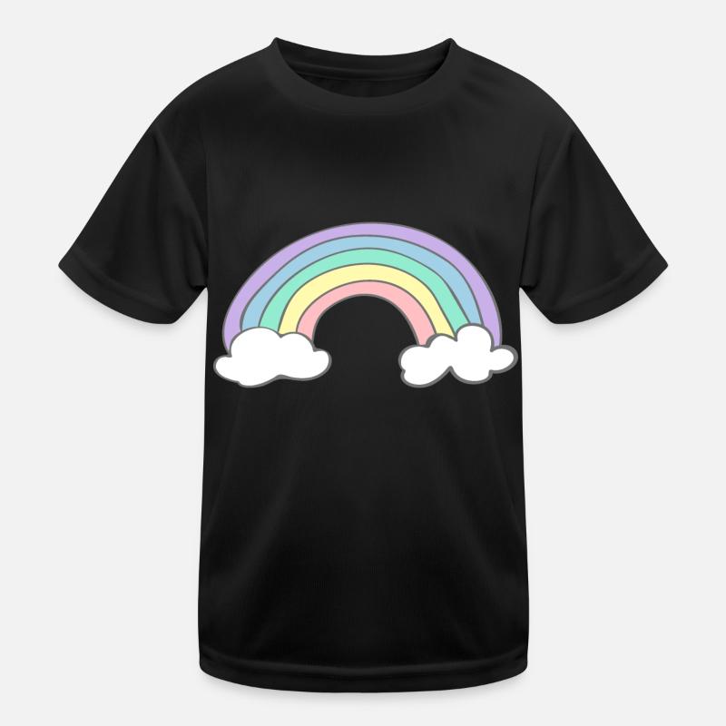 Regenbogen Kinder Funktions-T-Shirt