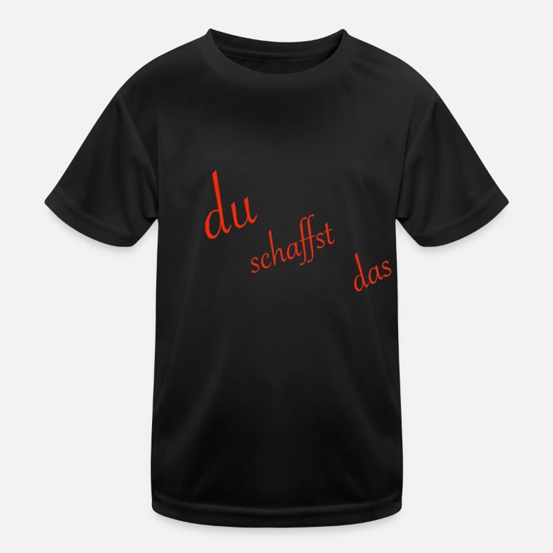 du schaffst das Kinder Funktions-T-Shirt