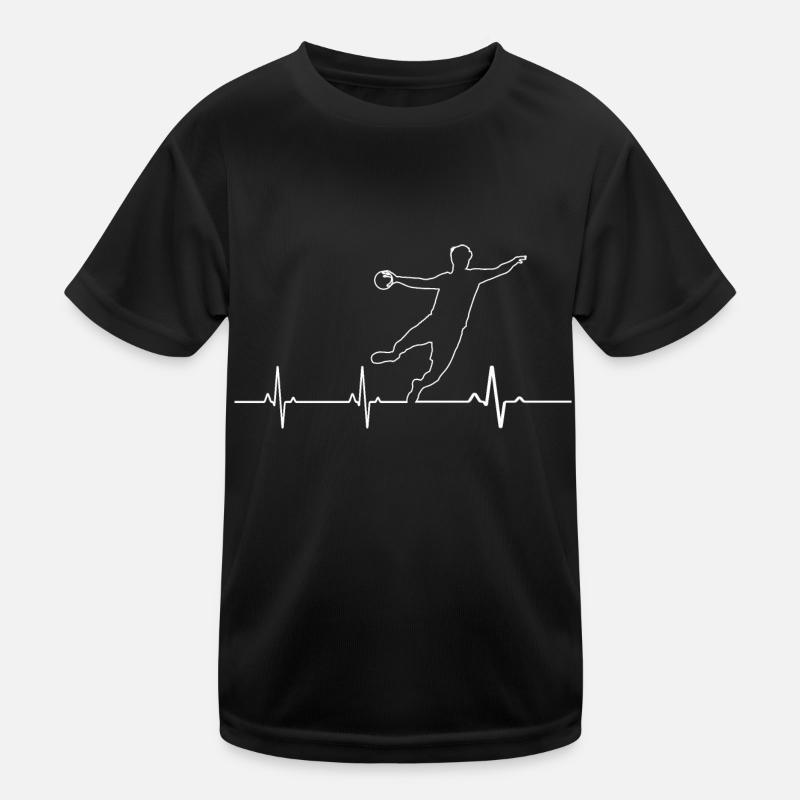 Handball Rhythm Cardiaque Handballer Kids Functional T-Shirt