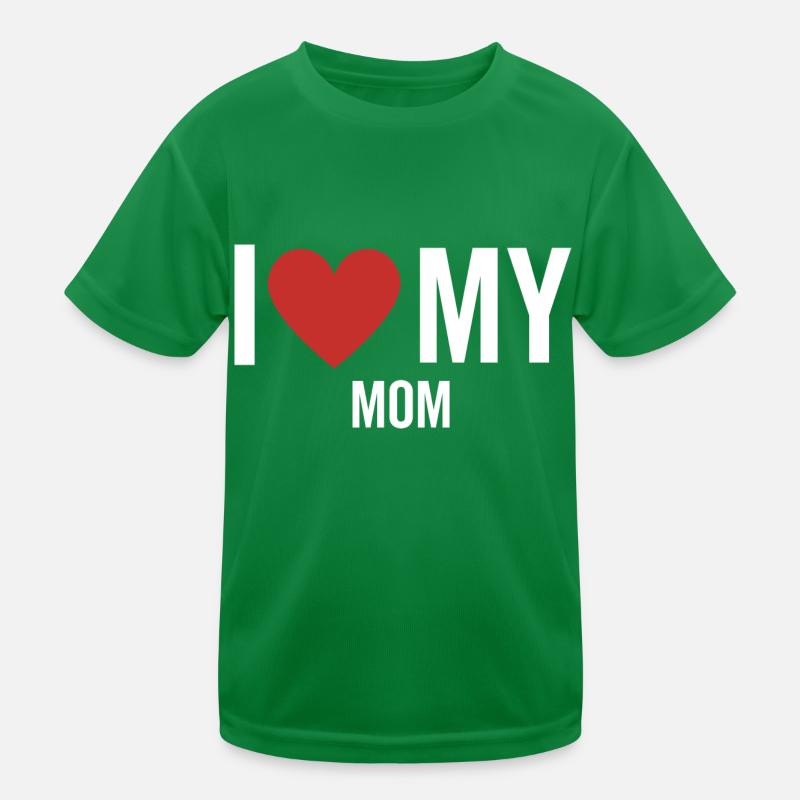 Ich liebe meine Mutter Kinder Funktions-T-Shirt