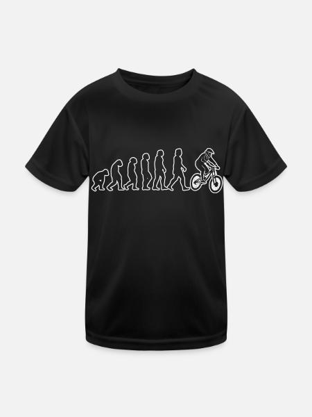 Bicycle Cycling Cyclists Cyclists Cyclists - Kids Functional T-Shirt - black - Front