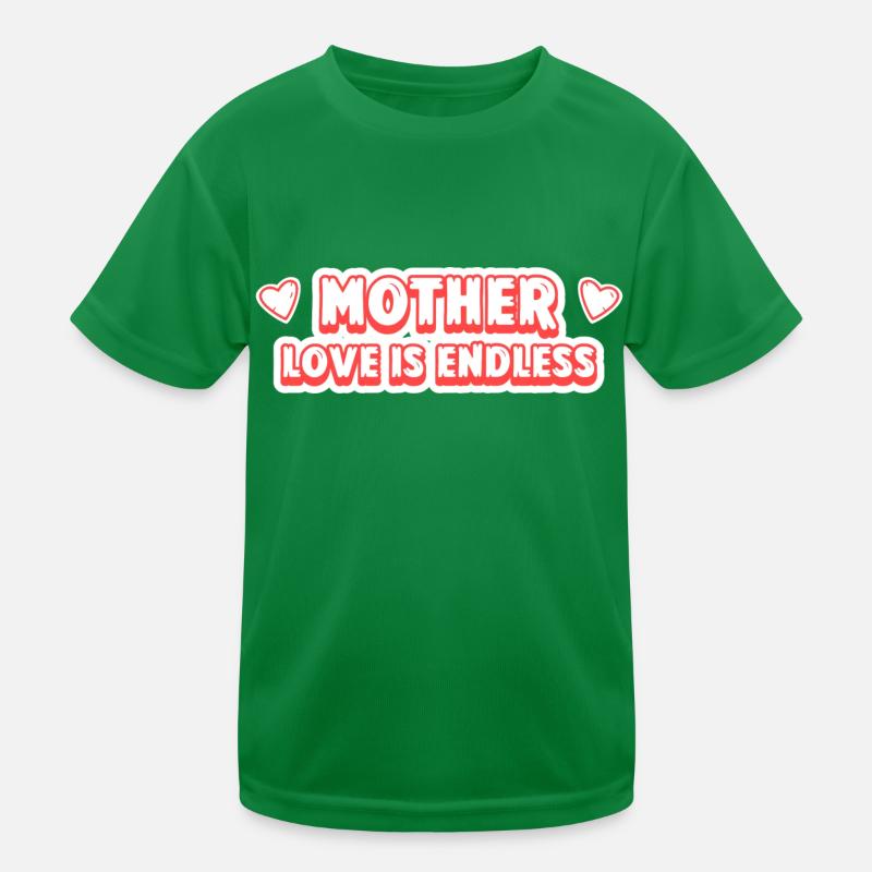 Muttertag Geschenk Mutterliebe Ist Endlos Mama Kinder Funktions-T-Shirt