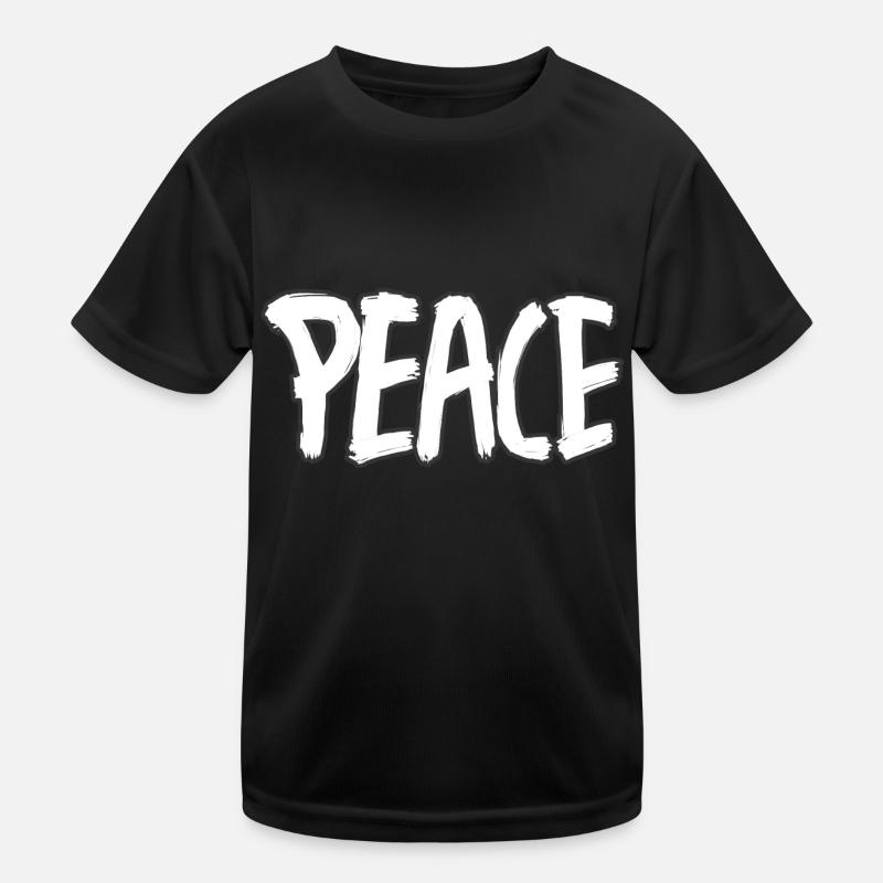 PEACE FRIEDE FRIEDEN Kinder Funktions-T-Shirt